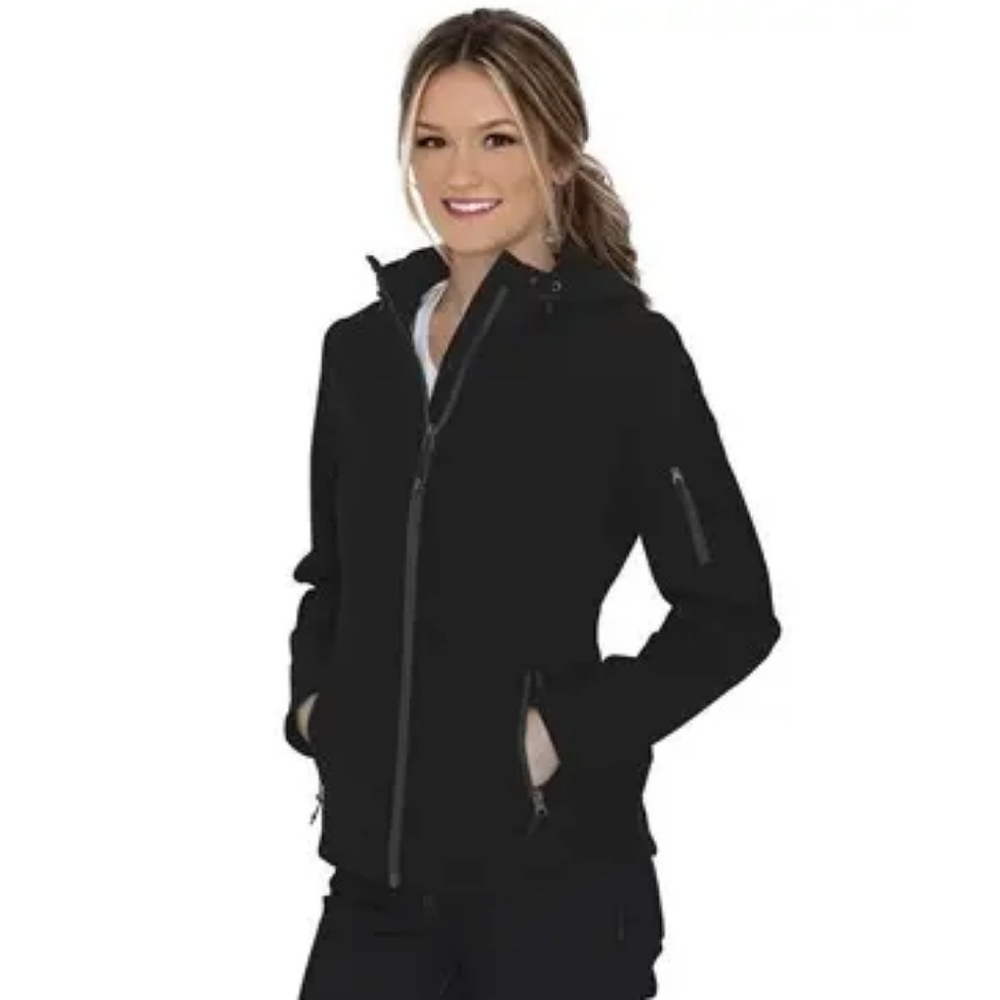 Coal harbour Hooded soft shell ladies jacket